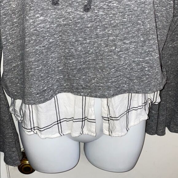 GENERATION LOVE Grey Twofer Hoodie-S - Picture 3 of 8